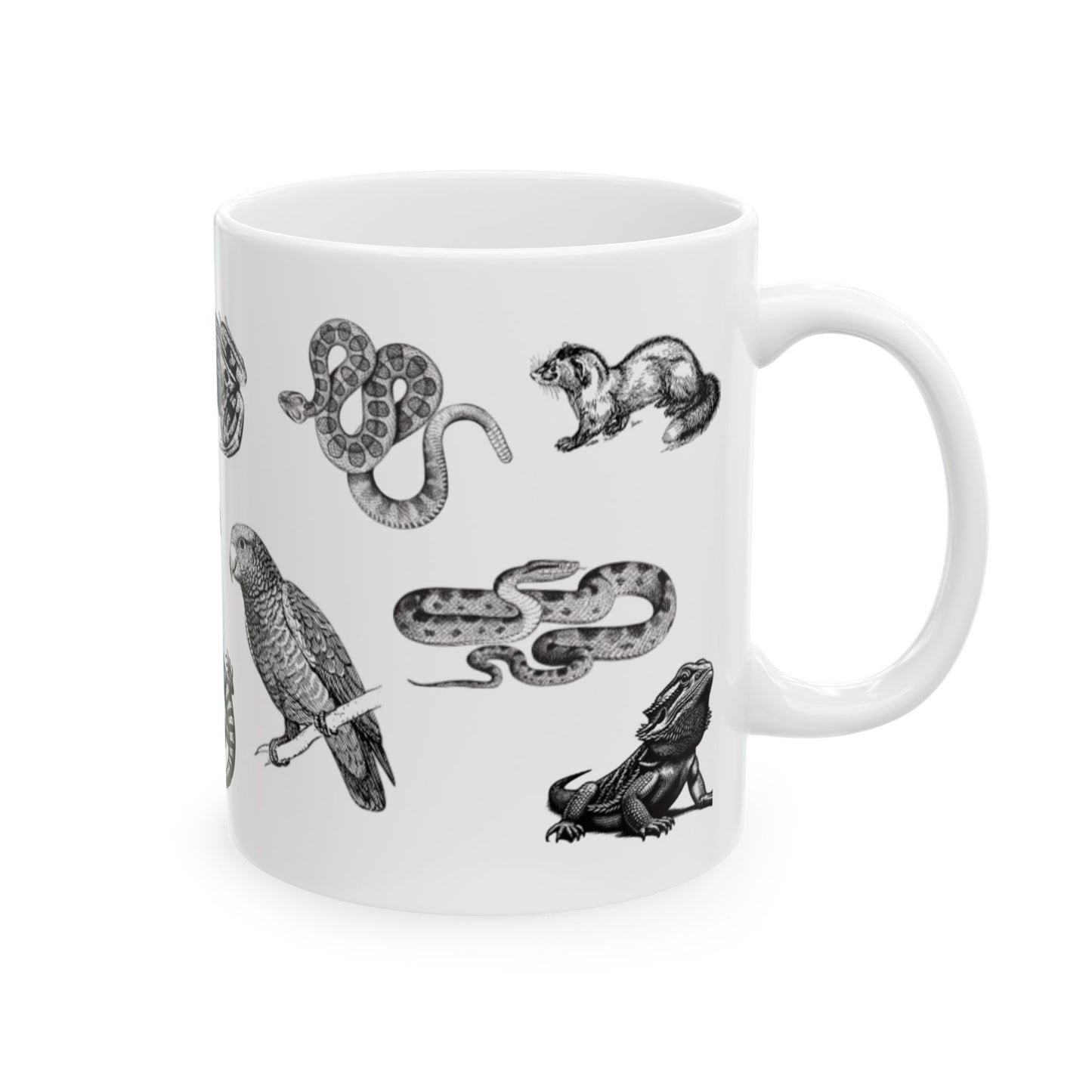 Animal Reptile Themed Ceramic Mug