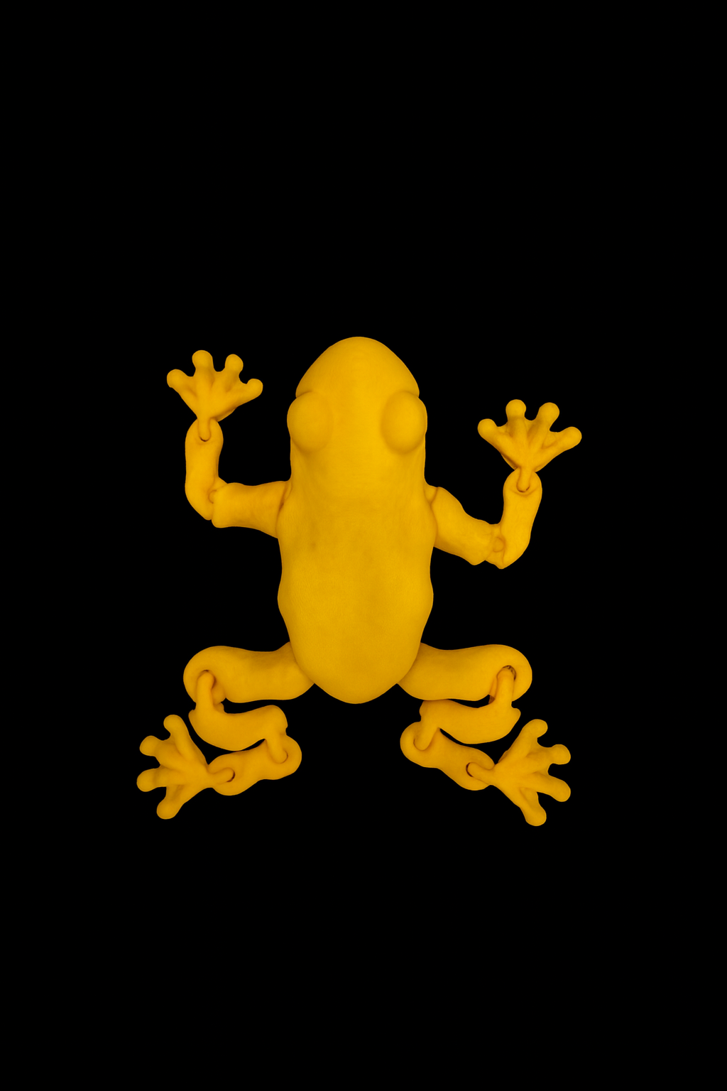 3D Printed Yellow Dart Frog