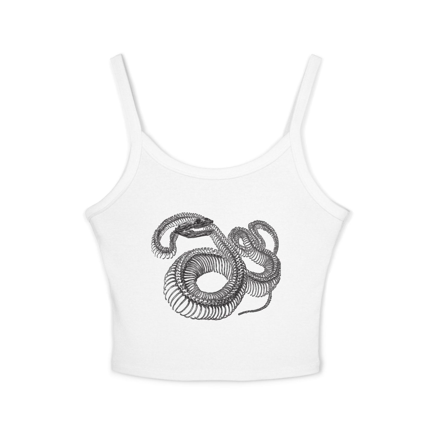 Snake Skeleton Graphic Women's Spaghetti Strap Tank Top