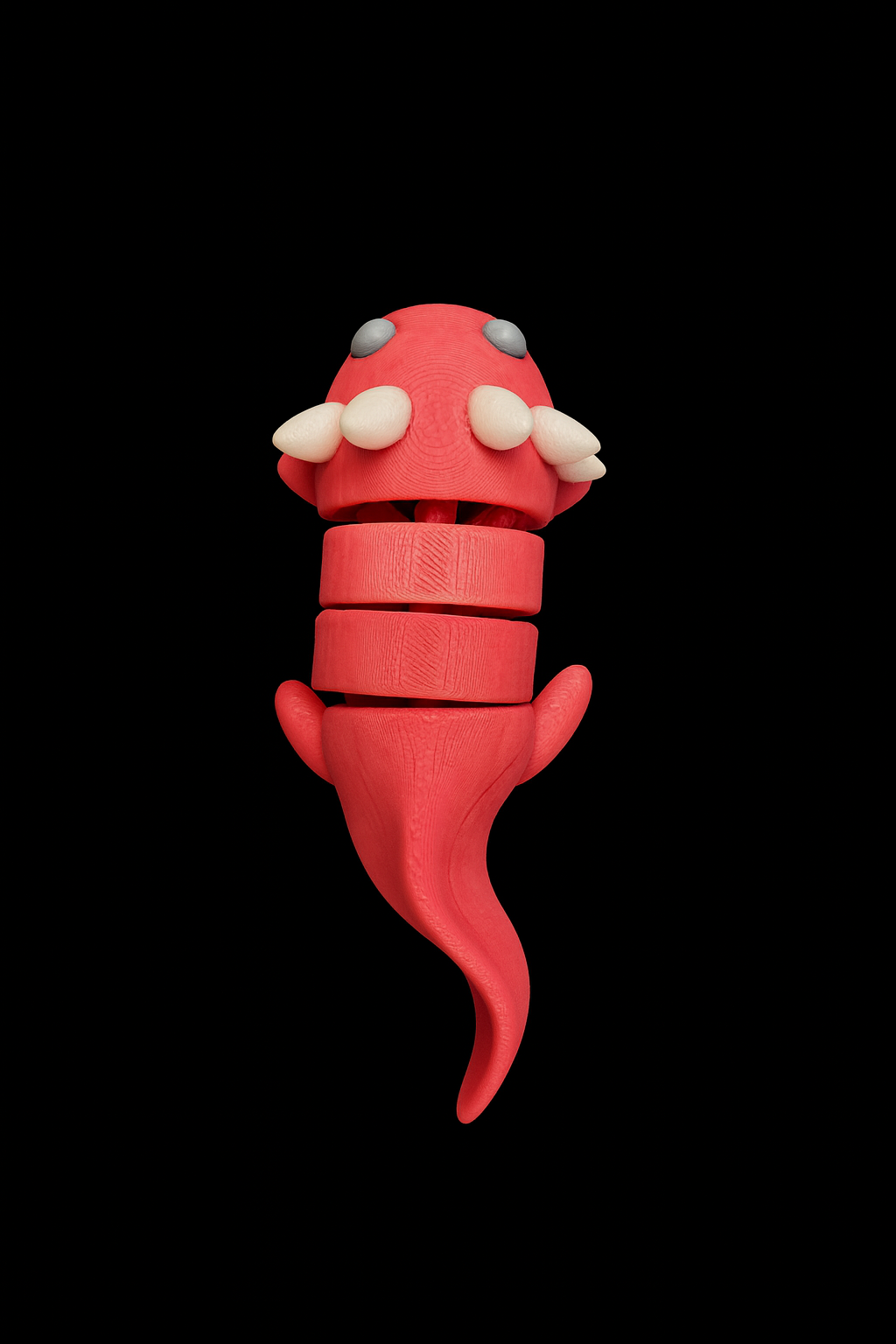 3D Printed Pink Axolotl