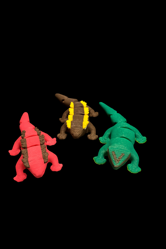 3 Pack - 3D Printed Geckos