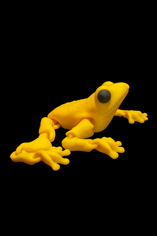 3D Printed Yellow Dart Frog