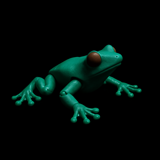 3D Printed Green Dart Frog